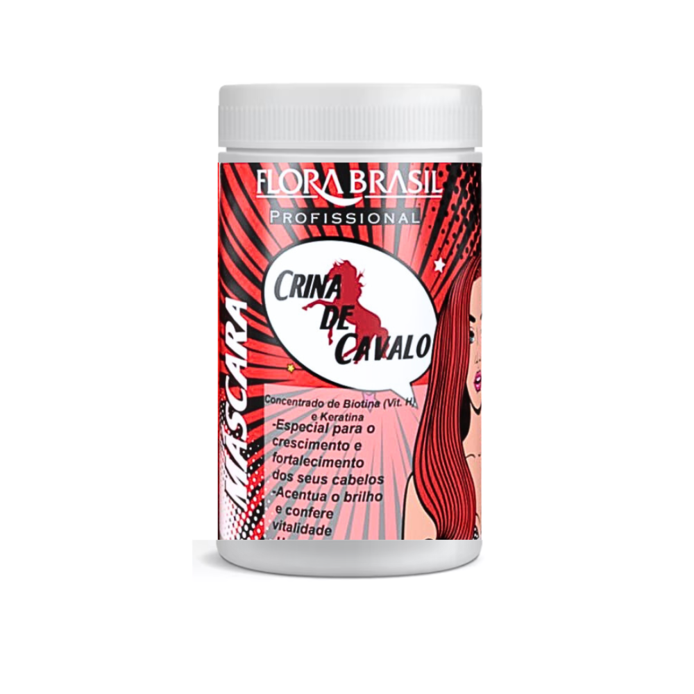 Máscara Crina de Cavalo Flora Brasil