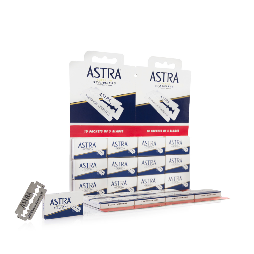 Lâminas Superior Stainless 100Unds. Astra