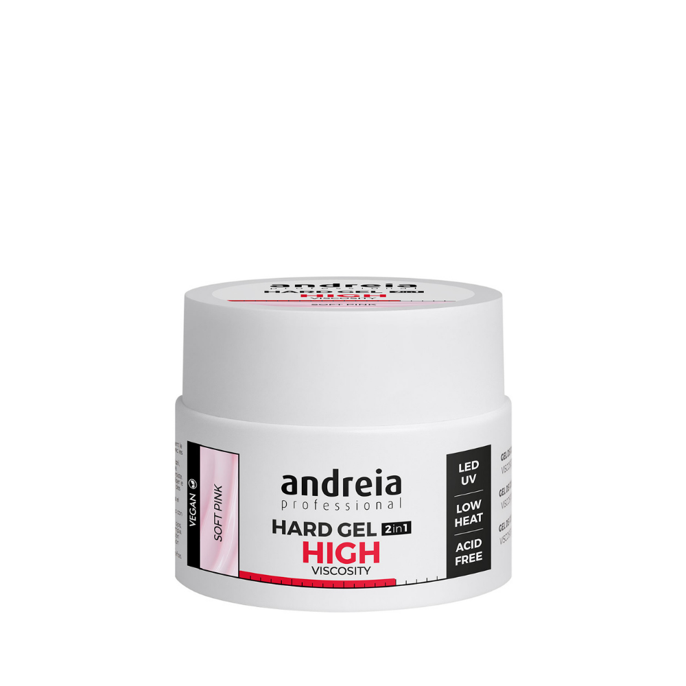 Hard High Viscosity Gel de Construção - Soft Pink - Andreia Professional
