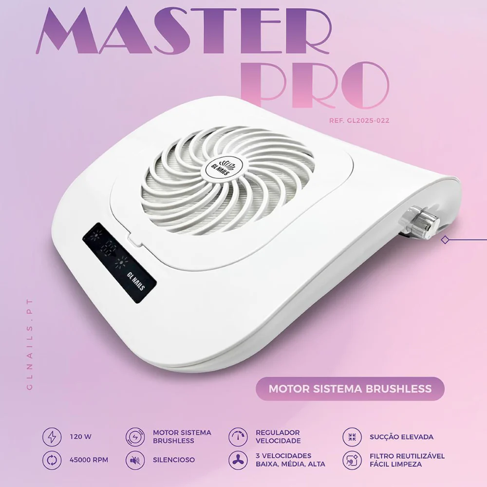 Aspirador De Pó 120w Master Pro Gl Nails2