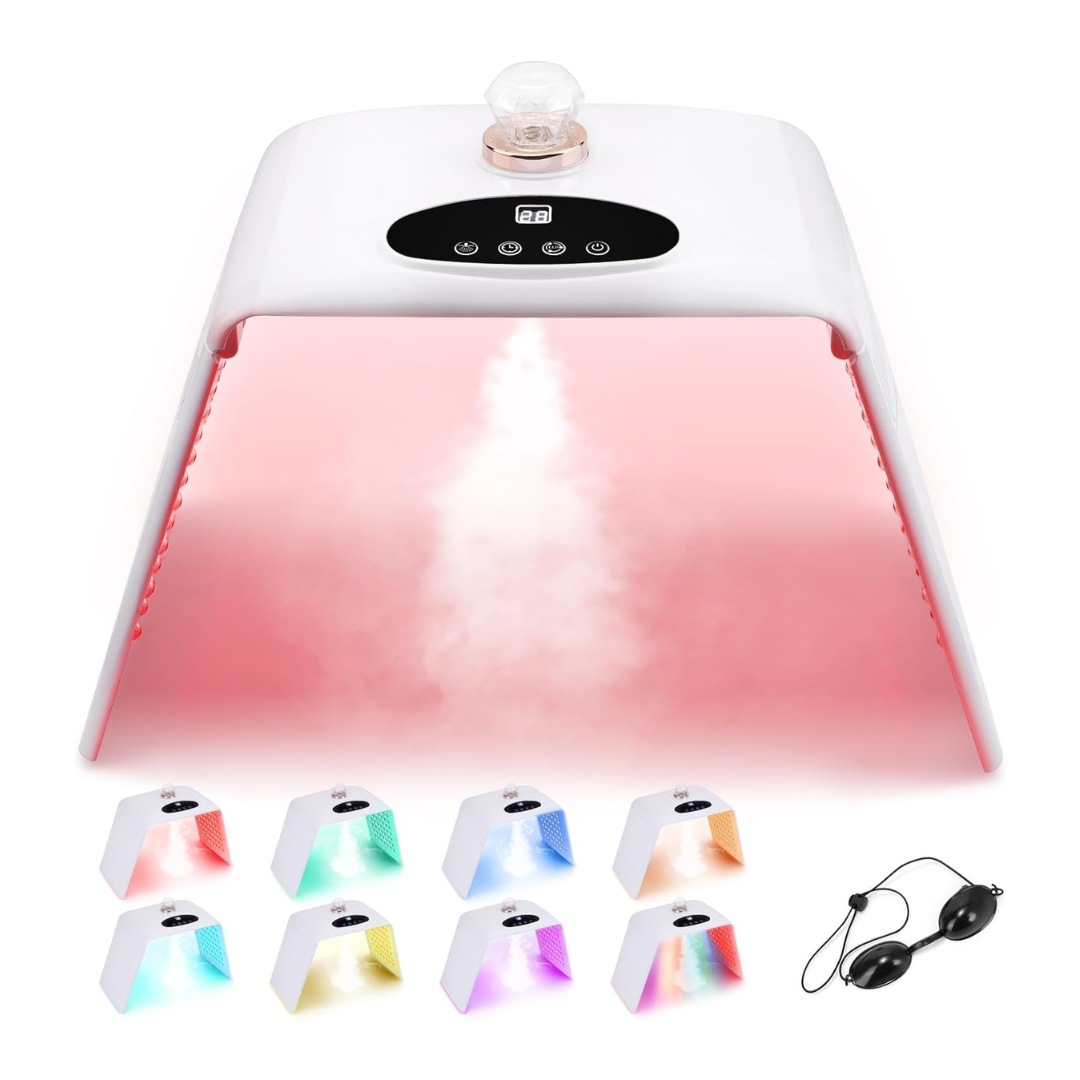 MÁSCARA FACIAL LED PARA ROSTO FOTOTERAPIA COM VAPORIZAÇÃO 36W 1